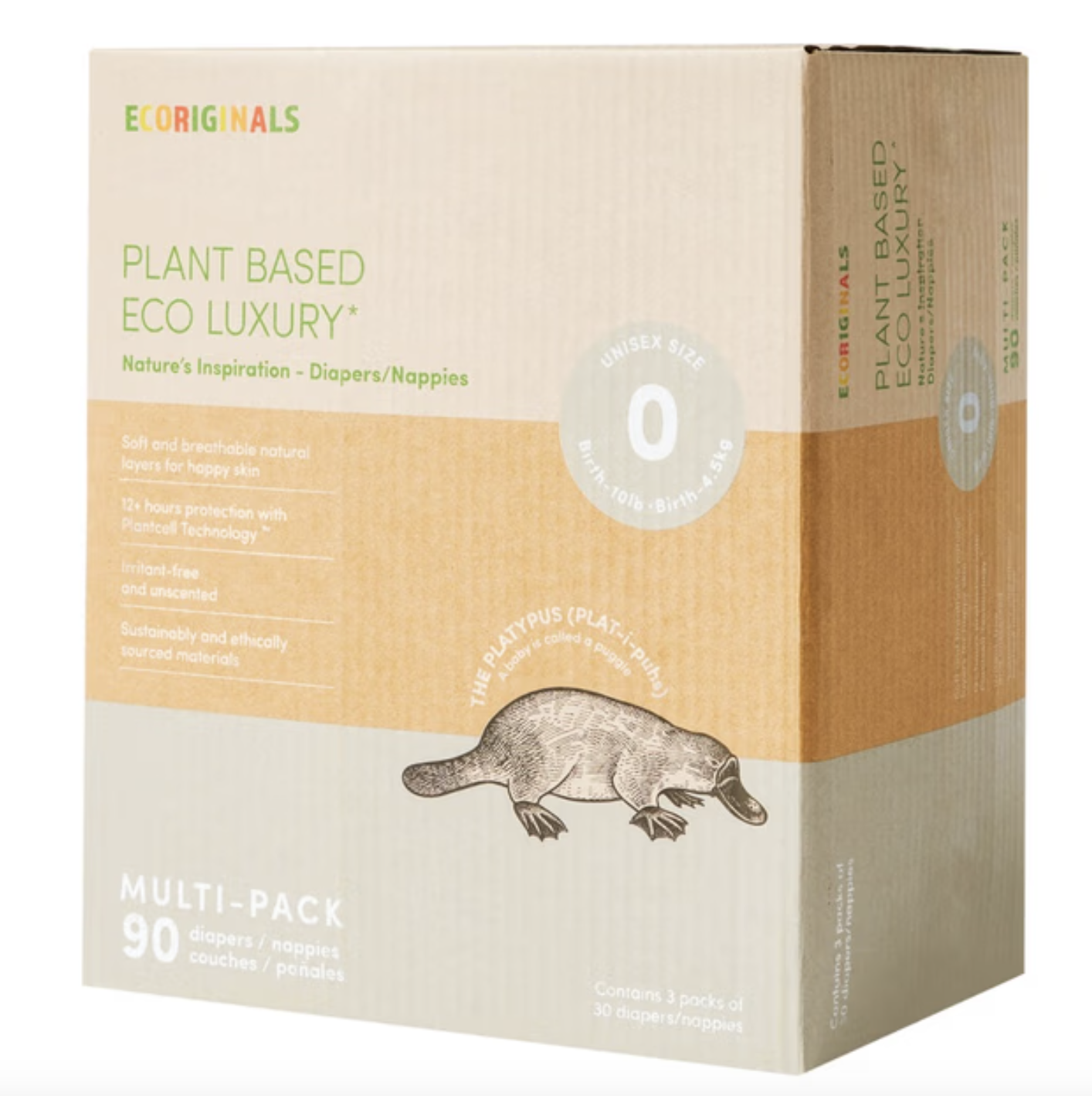 Eco Originals Nappies - 90 Pack